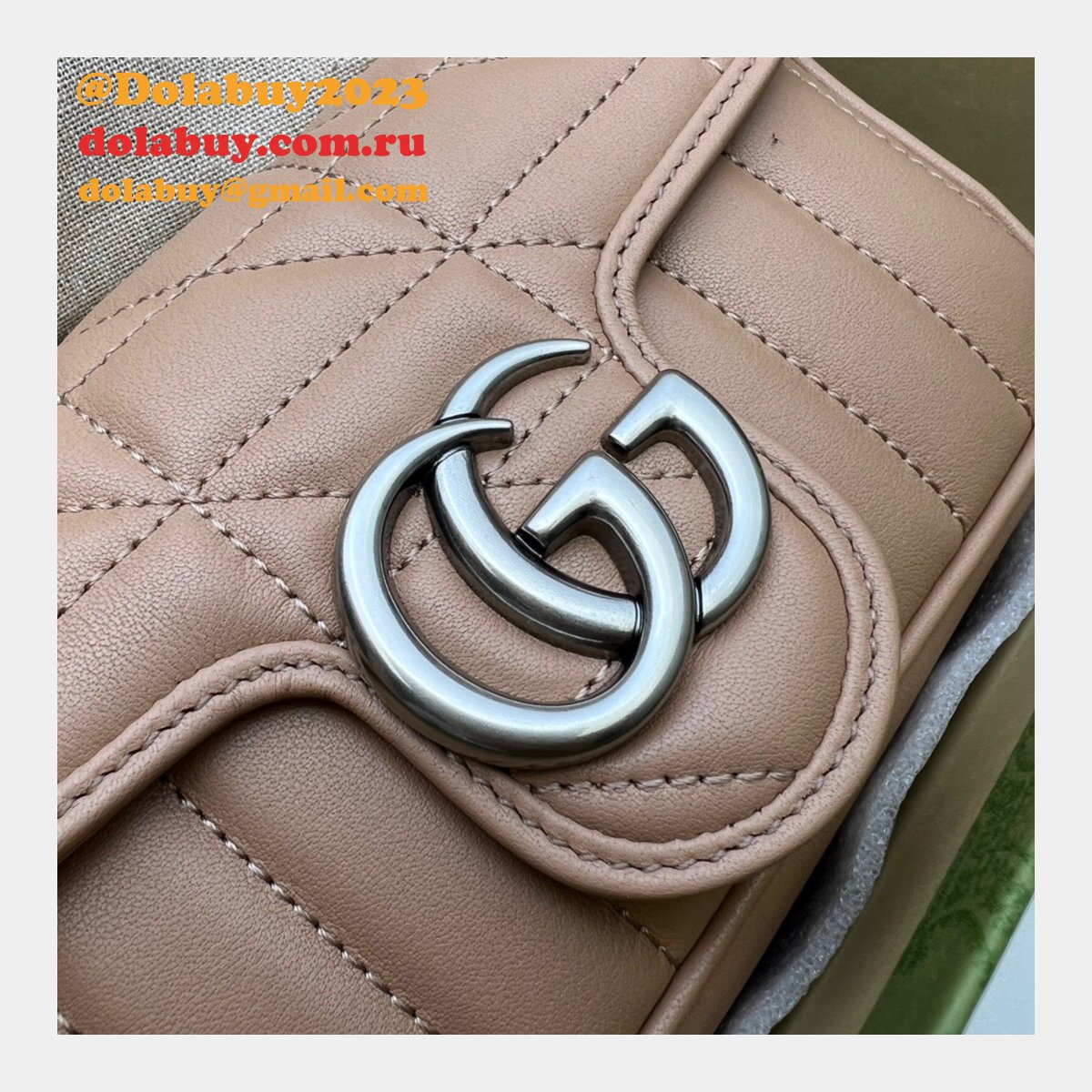 luxury 7 star replica G*u*i 476433 gg marmont matelassé mini bag