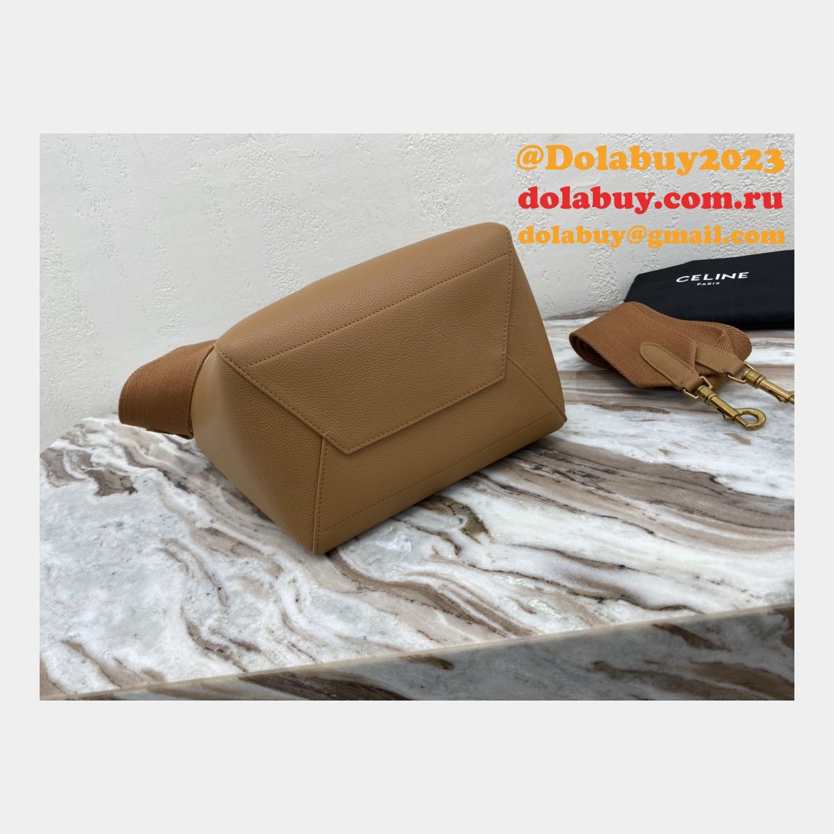 High Quality Celine Bags Sangle Brown Sale