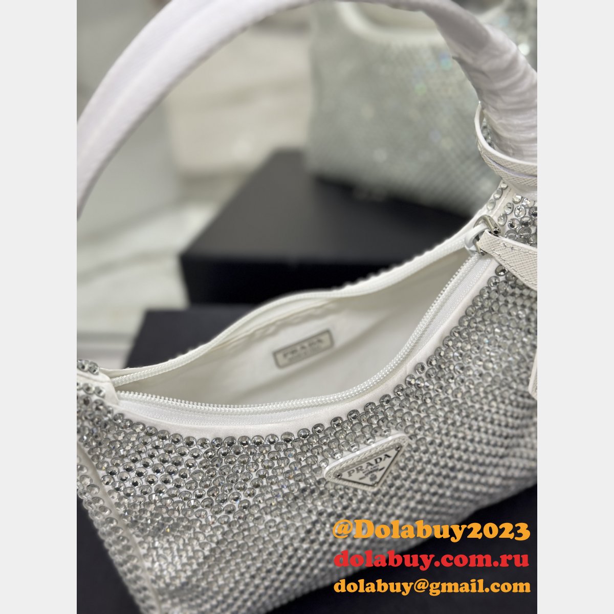 Luxury 1:1 Mirror 1NE515 Prada Hobo Replica Bag Shop Online