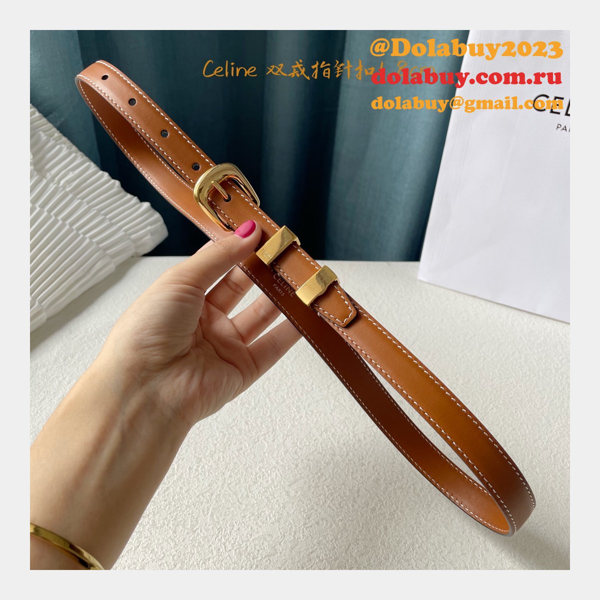 Replica Celine Inspired 18/25MM Top Quality Belt