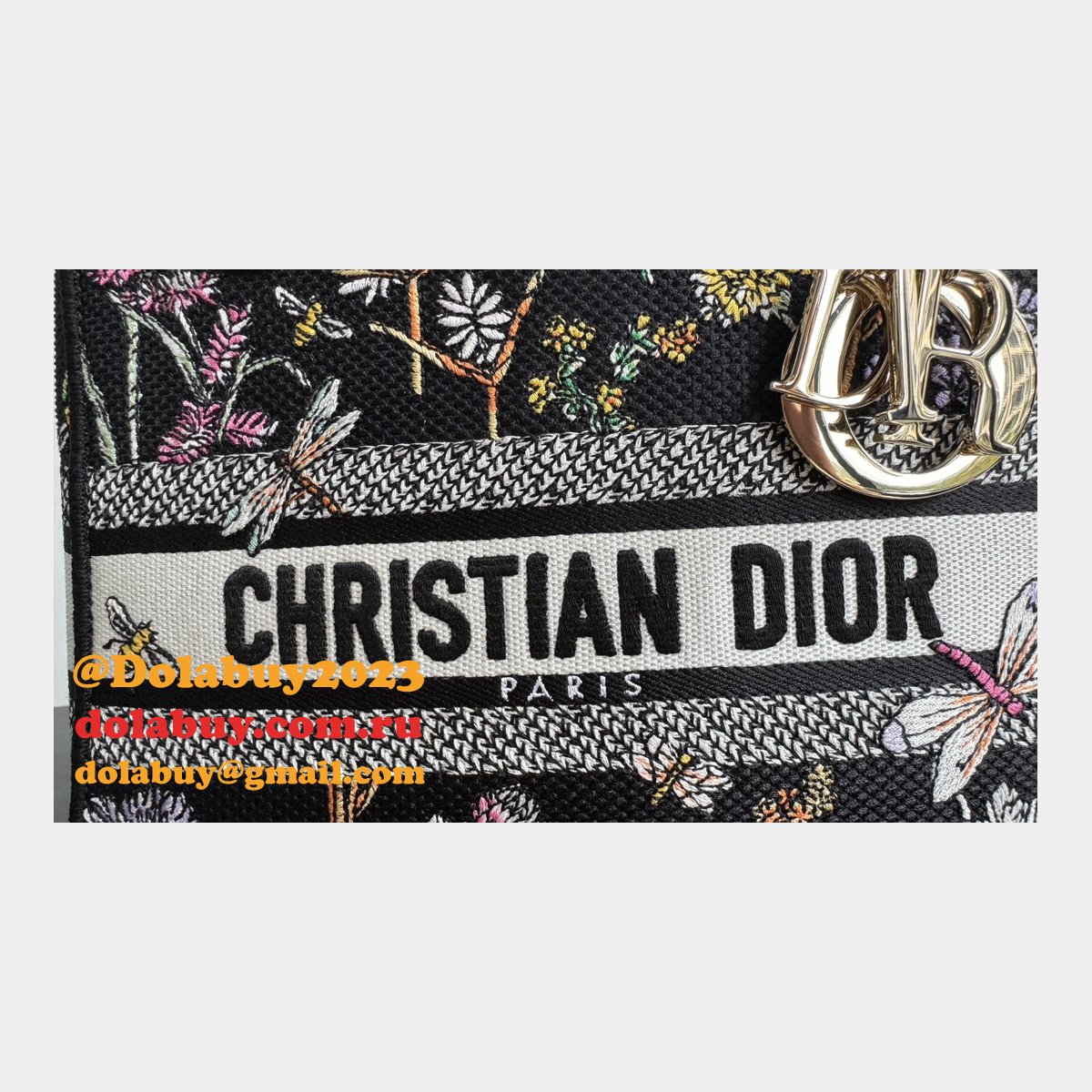 Perfect Christian Dior Lady Dior 24cm Duplicate Bags
