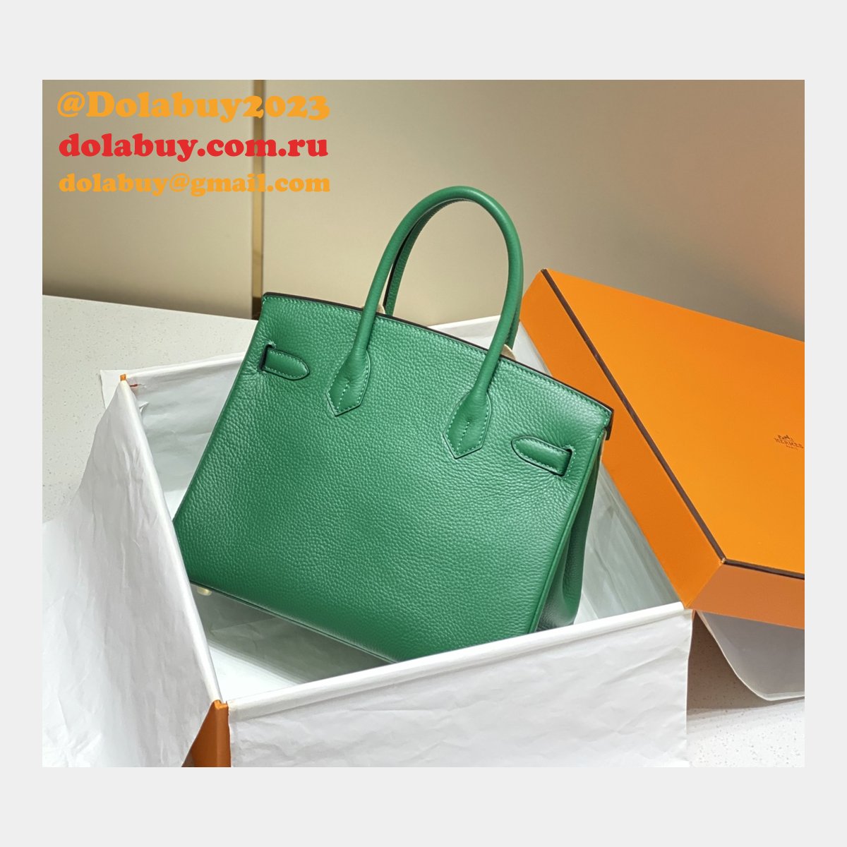 HERMES BIRKIN 25CM HALF HUMAN HANDMADE STICHING