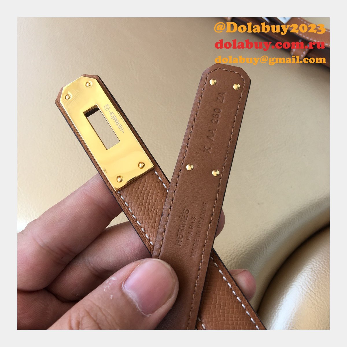 7 Star hottest selling hermes kelly thin belt 17mm