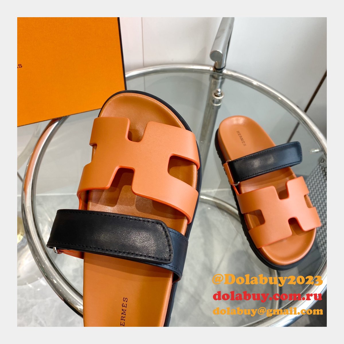 Luxury hermes men Chypre sandal Fashion