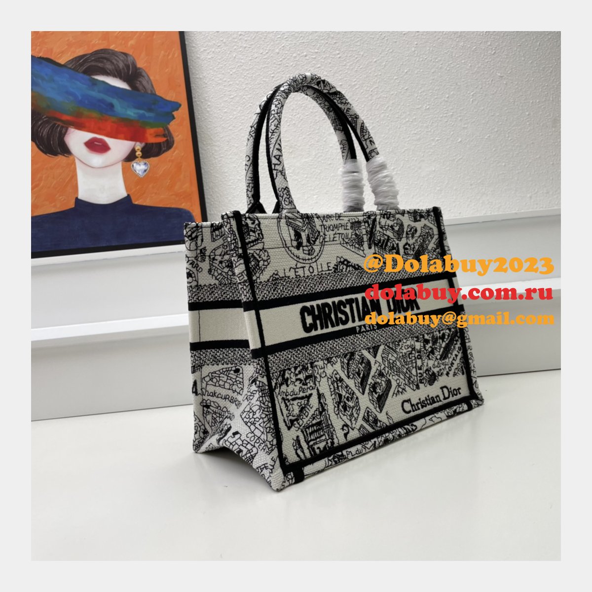 High Quality DIOR BOOK TOTE CHEAP REPLICA BAG