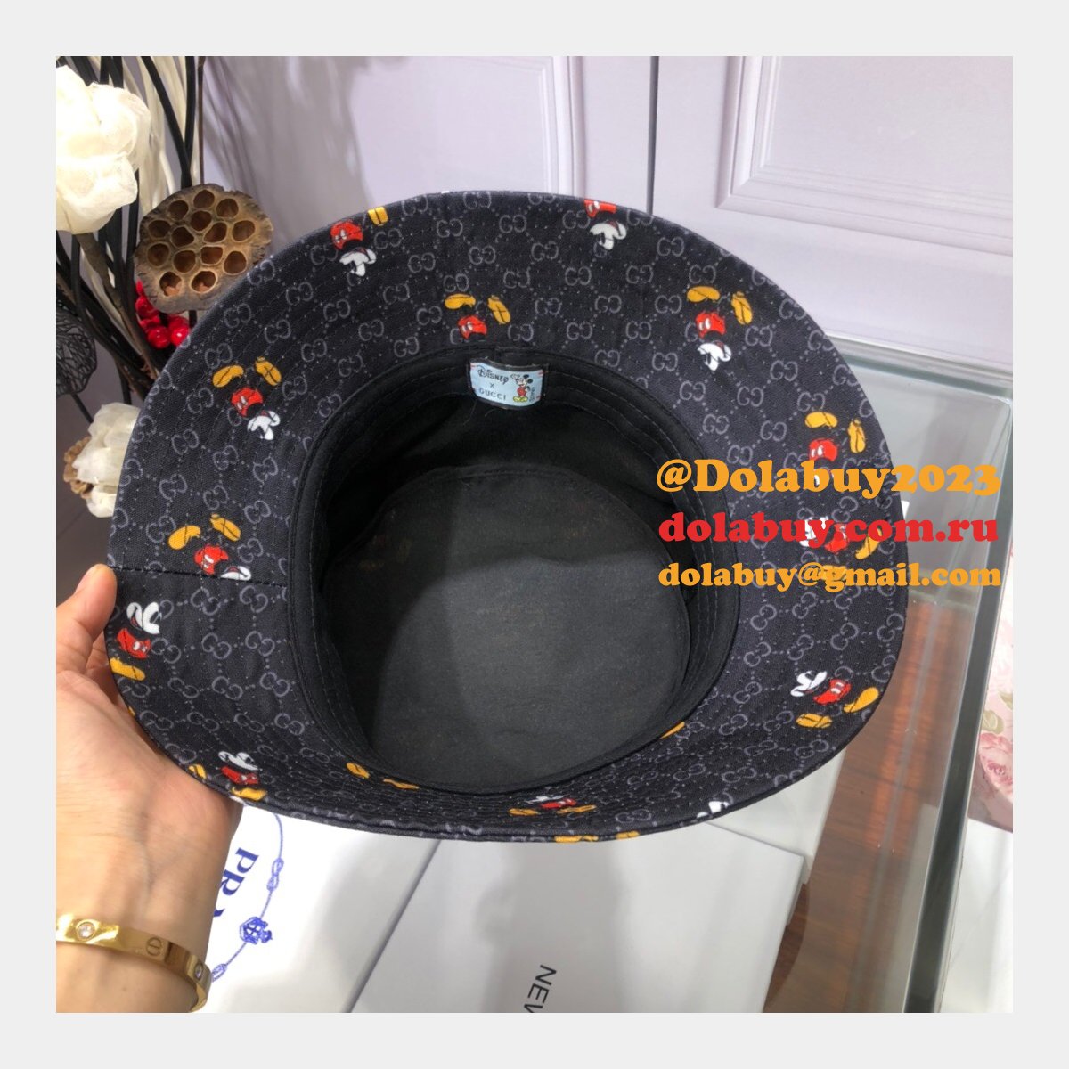 7 star G*u*i mickey fisherman hat