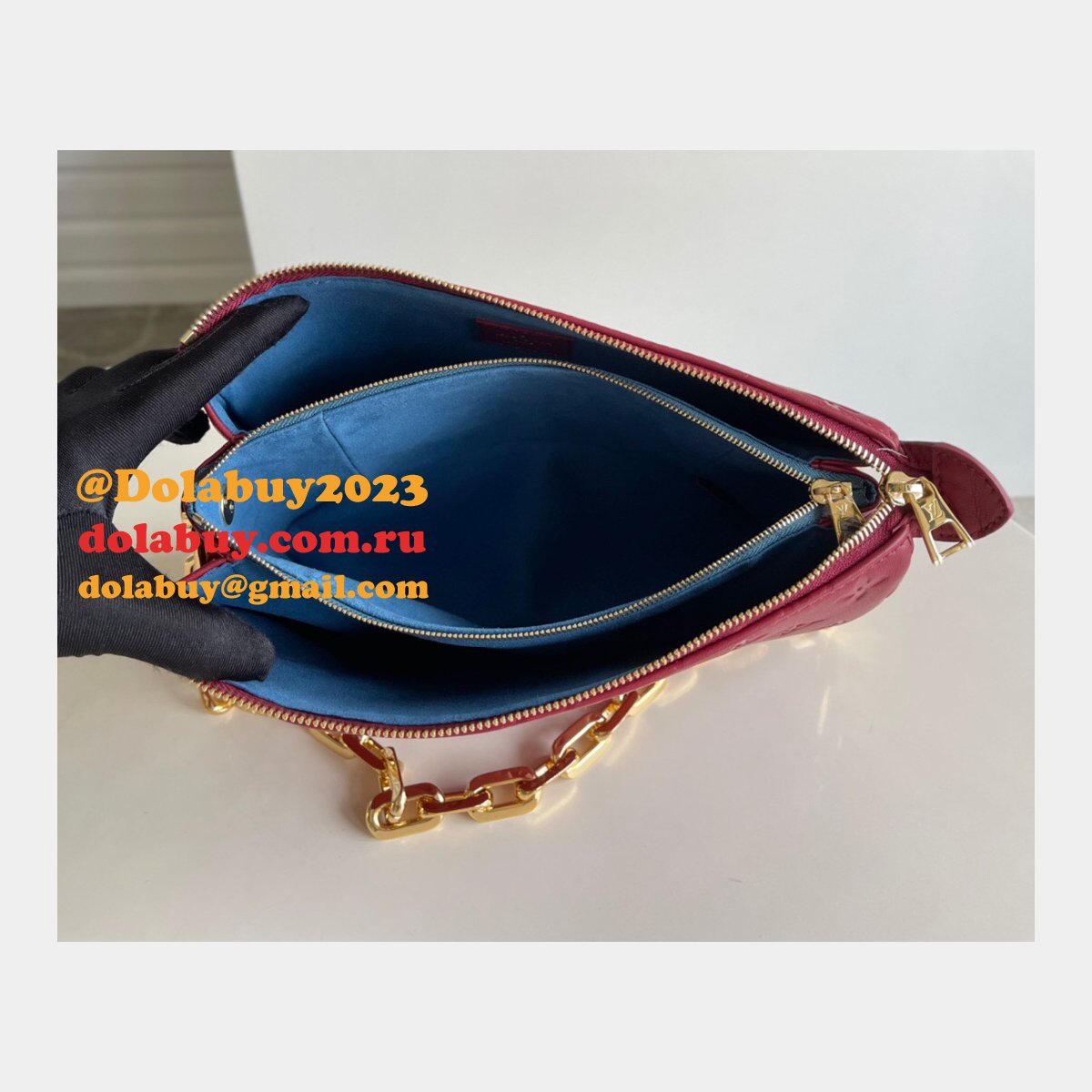 Louis Vuitton High Quality Designer Replica Coussin PM H27 Wine M59275 Bags