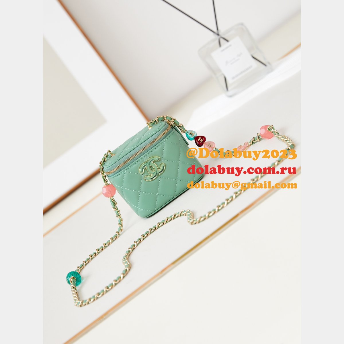 Replica Designer Enamel Love Makeup Lipstick Box AP3230 Bag