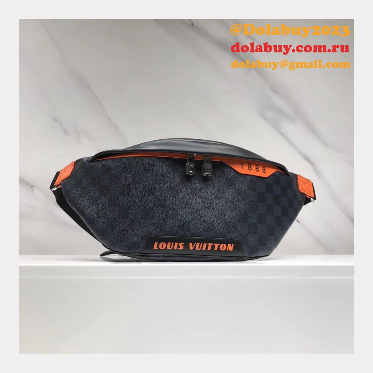 High Quality LV Discovery Bumbag Damier Cobalt Canvas N40161 Bag