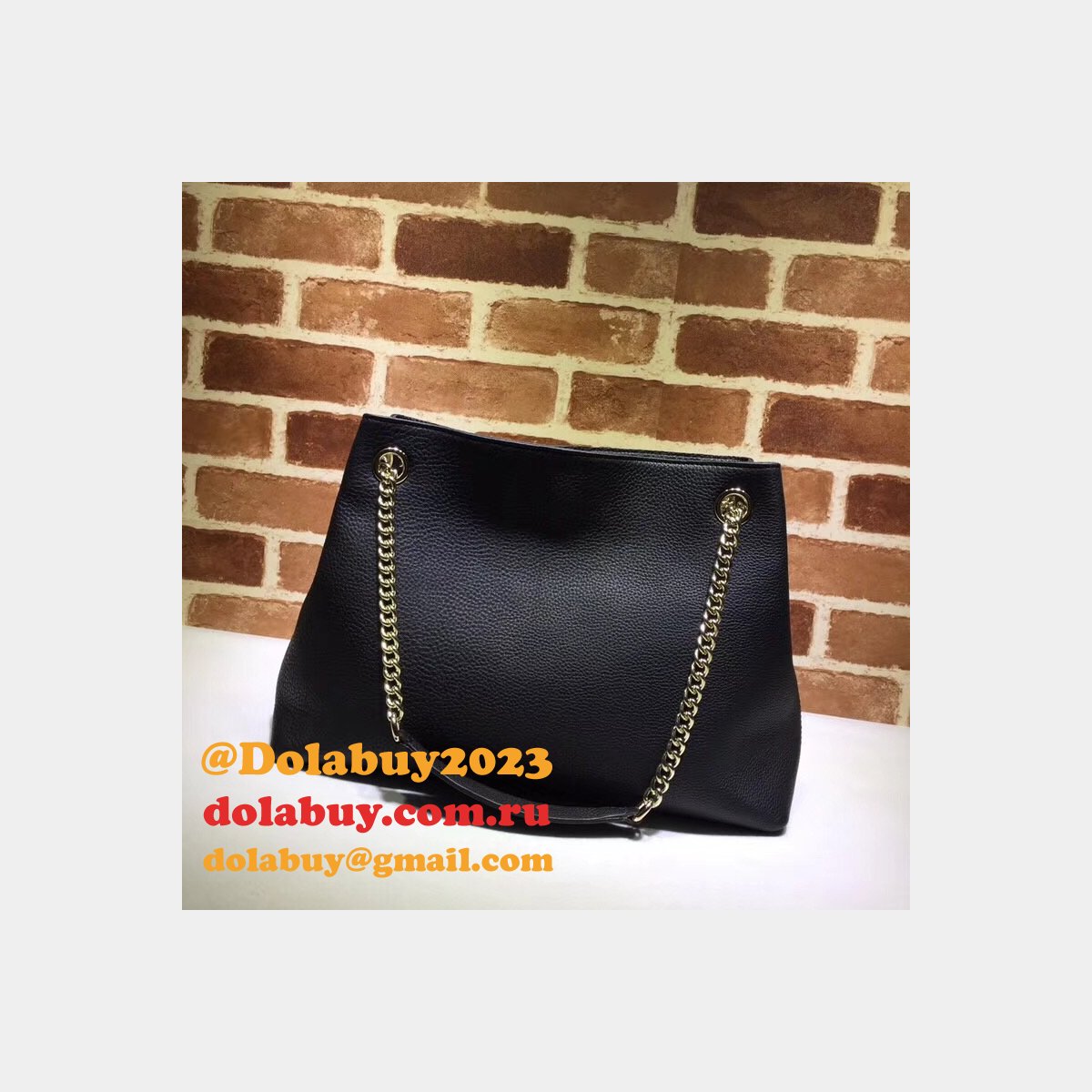7 star G*u*i replica soho leather shoulder 308982 bag