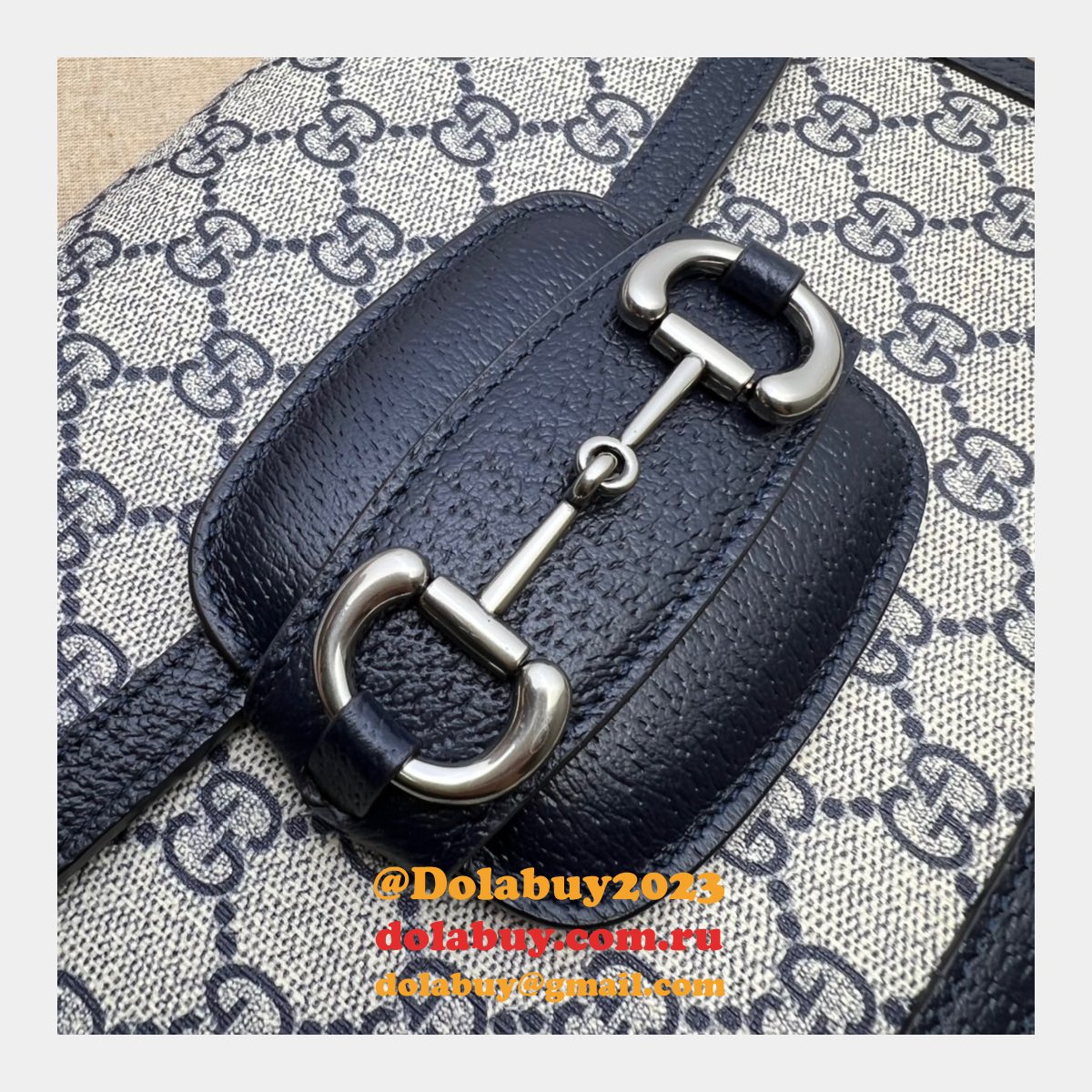 G*u*i copy 1955 horsebit gg supreme shoulder 602204 bag