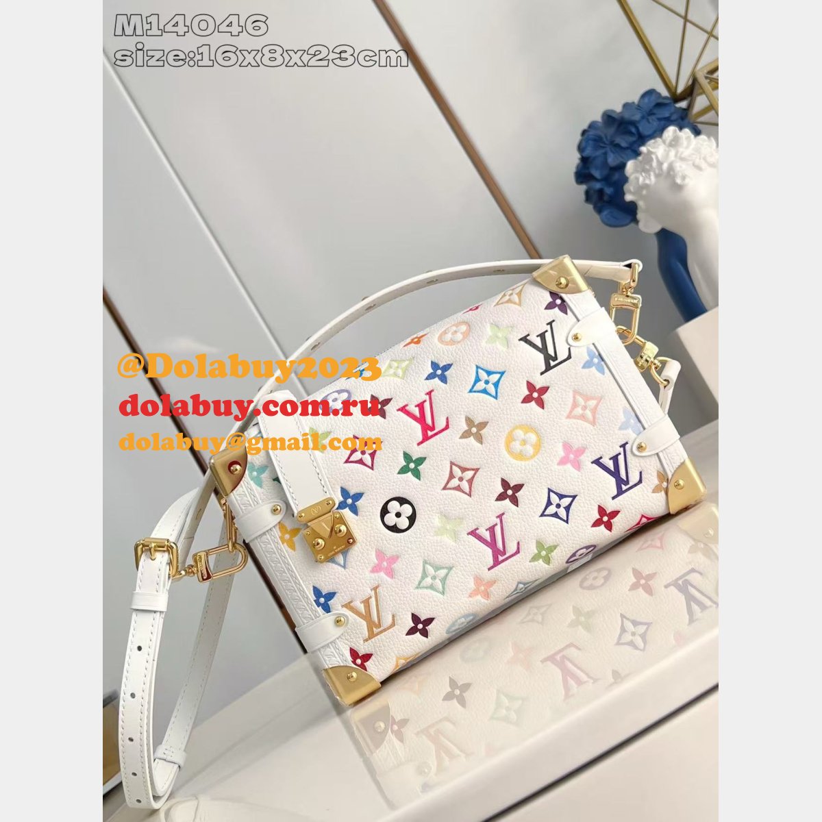 Luxury Louis Vuitton H27 Side Trunk LV x TM M14046 Duplicate Bag