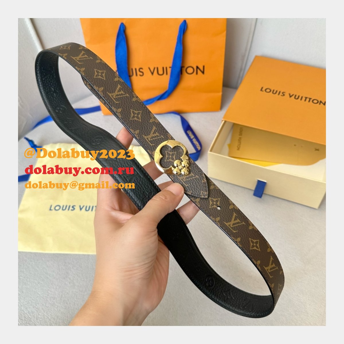 Wholesale LOUIS VUITTON Women Flowergram Belt 30MM