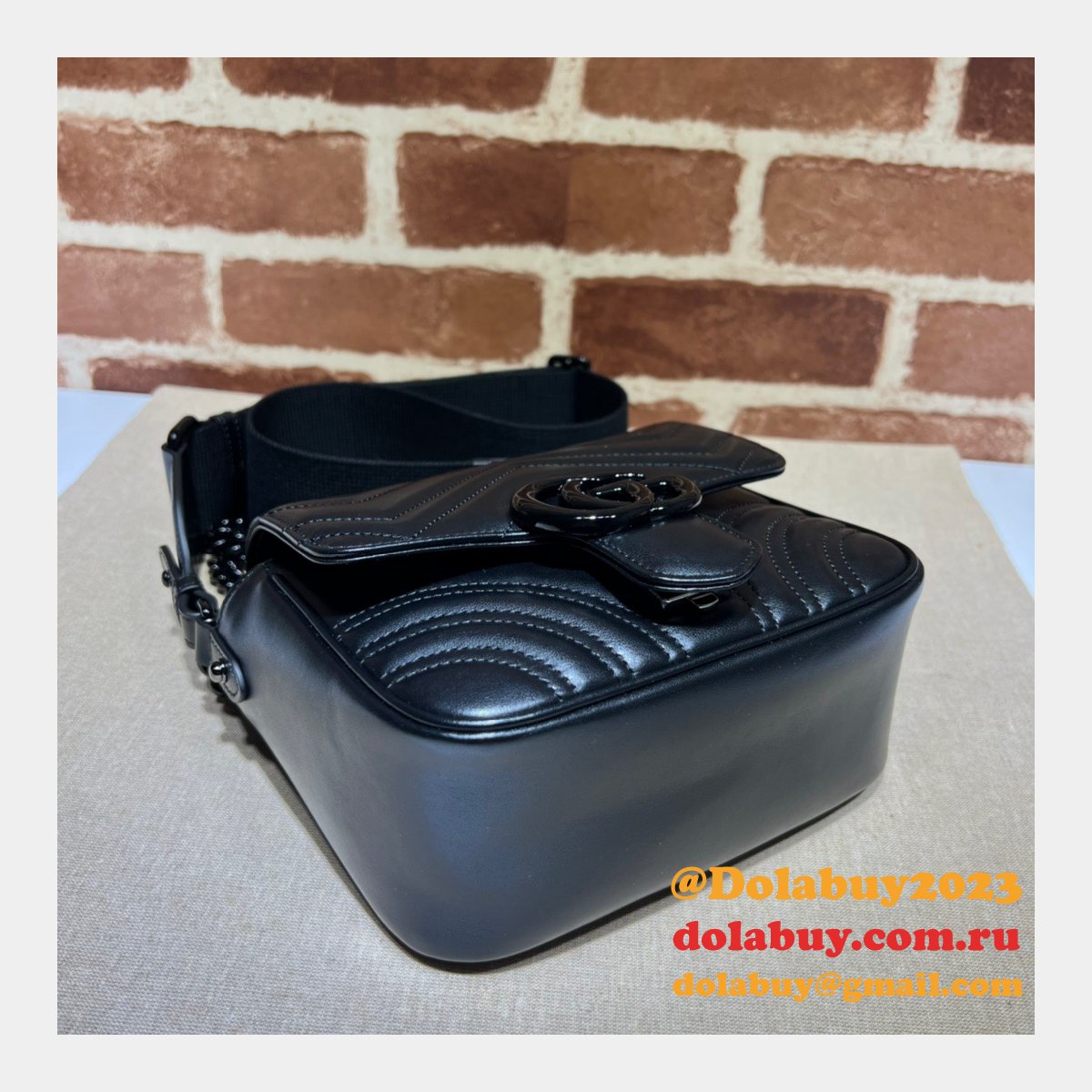 perfect G*u*i gg marmont matelasse 739681 shoulder fake bag