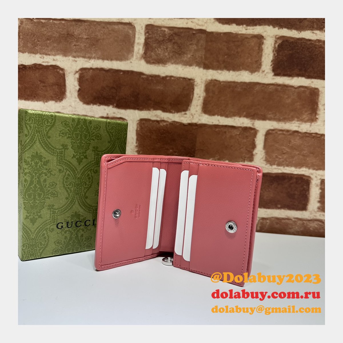 G*u*i luxury replica blondie card sase inspired wallet 760317