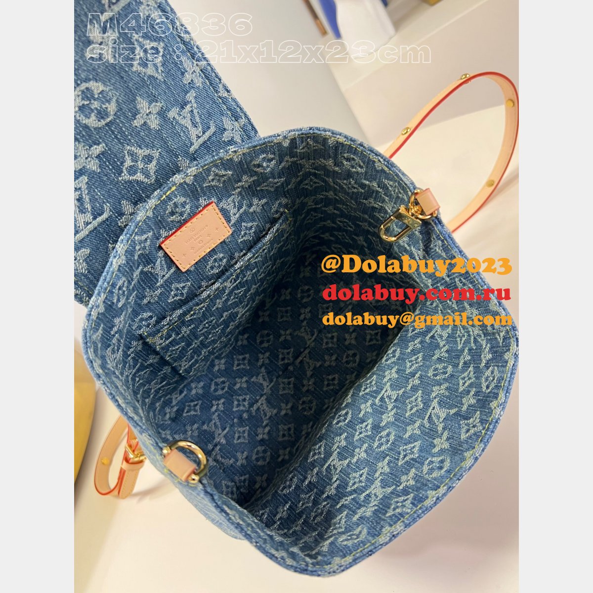 Venice Monogram Denim M46836 Top Quality Louis Vuitton Fake Bag