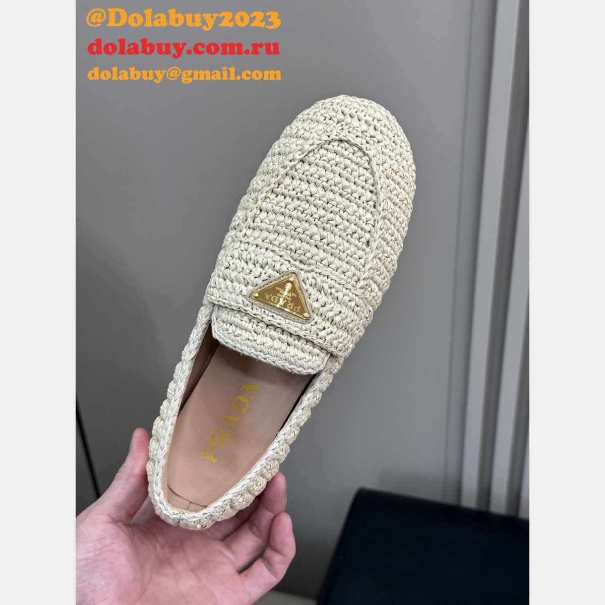 Top Quality Prada Crochet loafers Wholesale