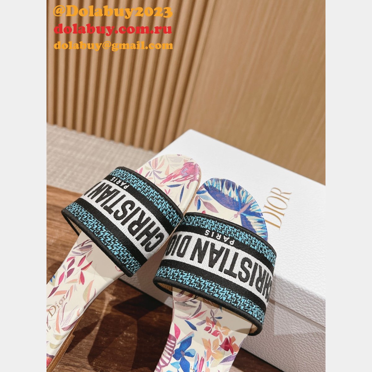 Top Quality Cheap Knockoff DIOR DWAY SLIDE