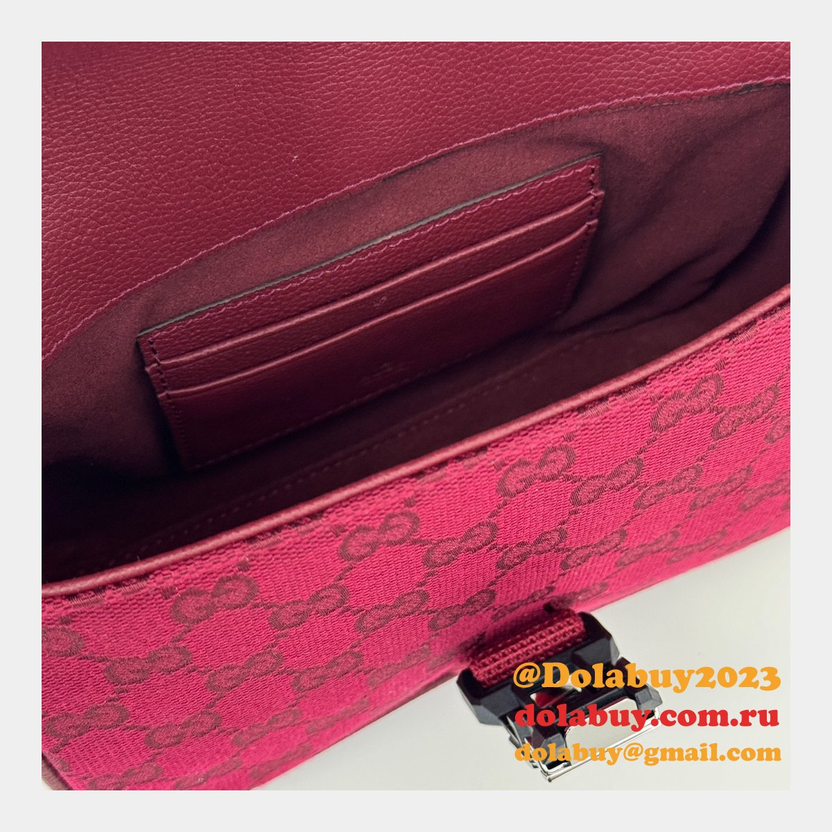 G*u*i duplicate mini gg crossbody 802100 top quality red bag