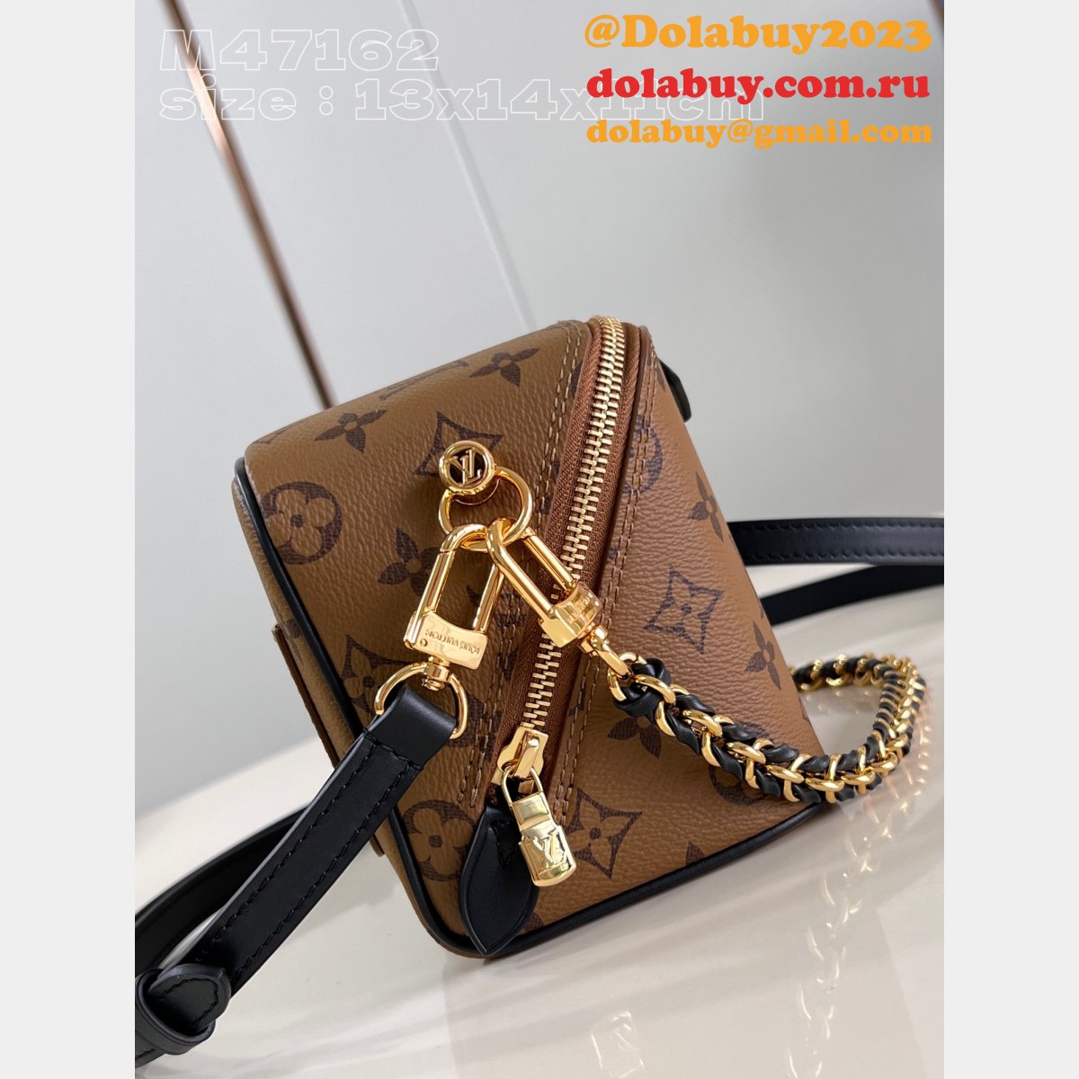 UK Louis Vuitton Copy M47162 Just In Case Monogram Reverse Canvas