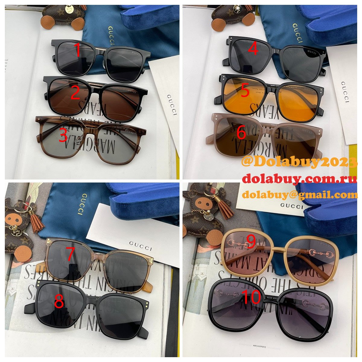 high quality luxury g888/g92026/g5890/g42024 G*u*i sunglasses replica