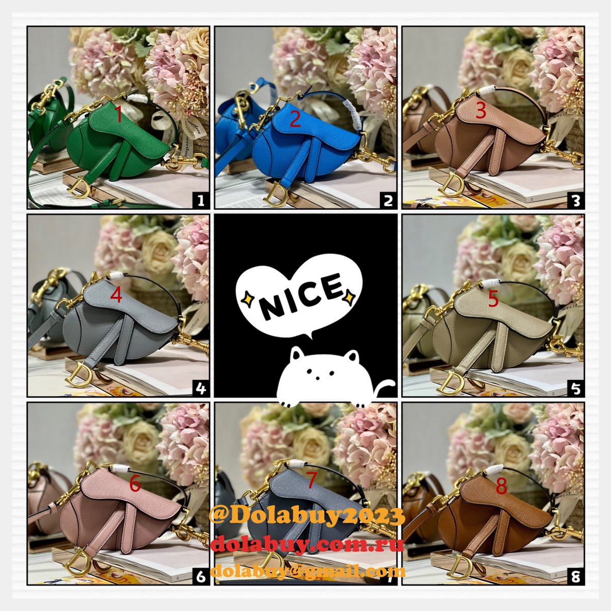 Where to Buy Dior 3067 Maria Grazia Chiuri Saddle Fake Bag Online mini