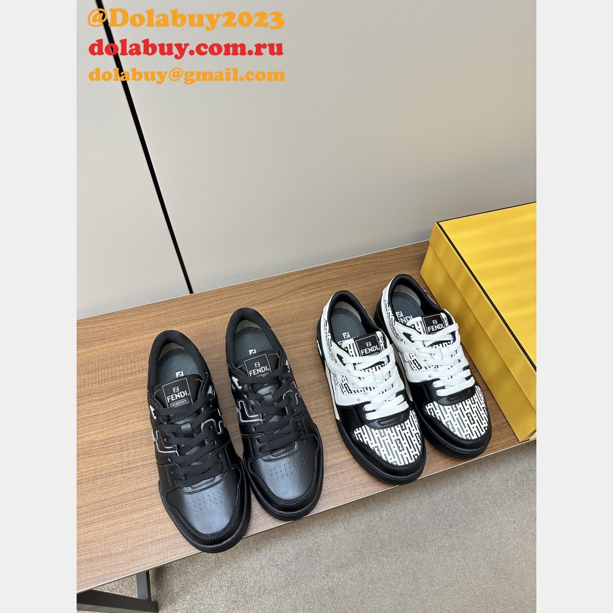 F**di match low-top sneakers