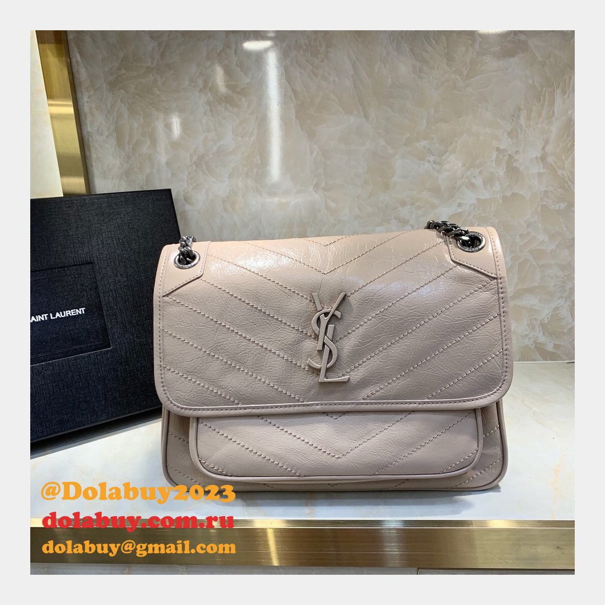 AAA+ Replica Saint Laurent Niki Shoulder 498894 Bag