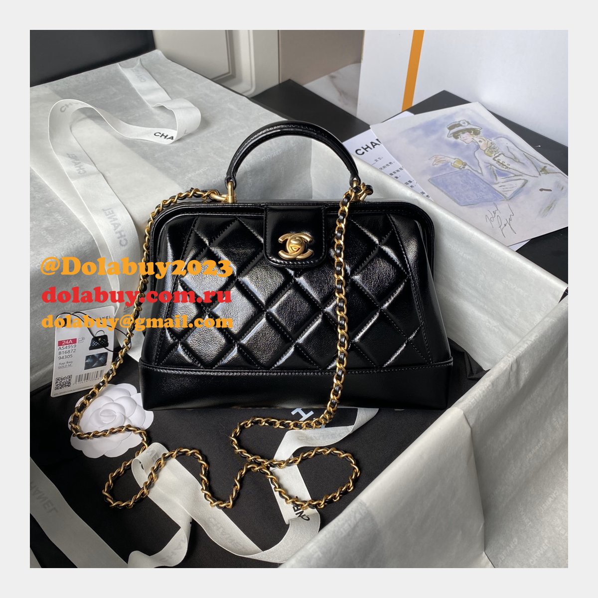 UK Top Handle 1:1 Mirror Luxury Top Quality AS4959 Bag