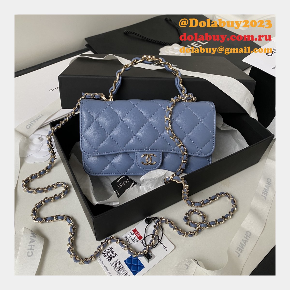 Wholesale Flap Phone Holder Fashion AP3226 Chain Replica Bag