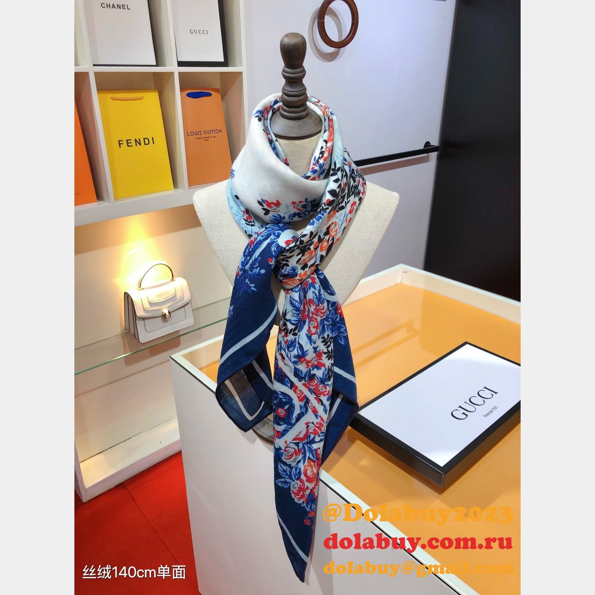 knockoff fashion G*u*i cashmere scarf