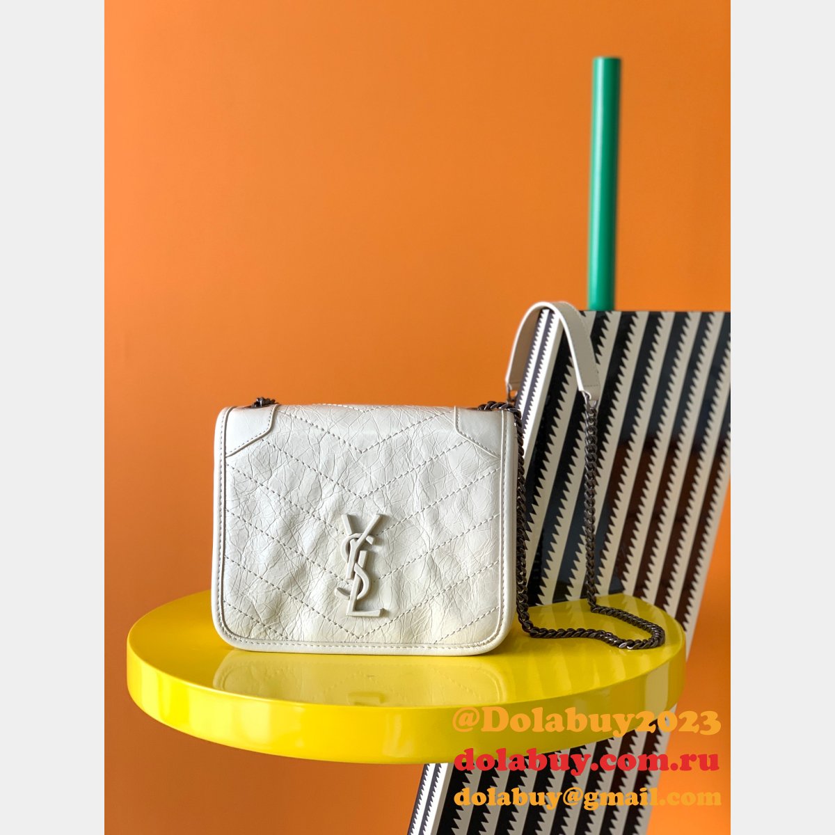 Fashion SAINT LAURENT niki chain wallet mini bag 583103