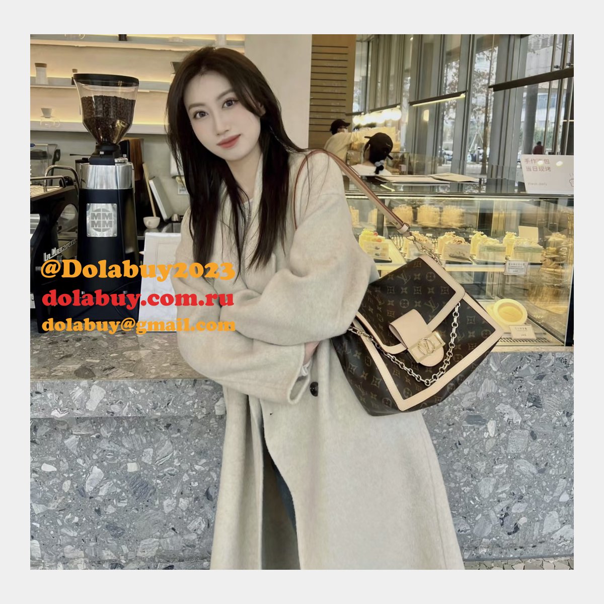 Luxury Dauphine Soft GM Monogram M47149 Louis Vuitton Replica Bag