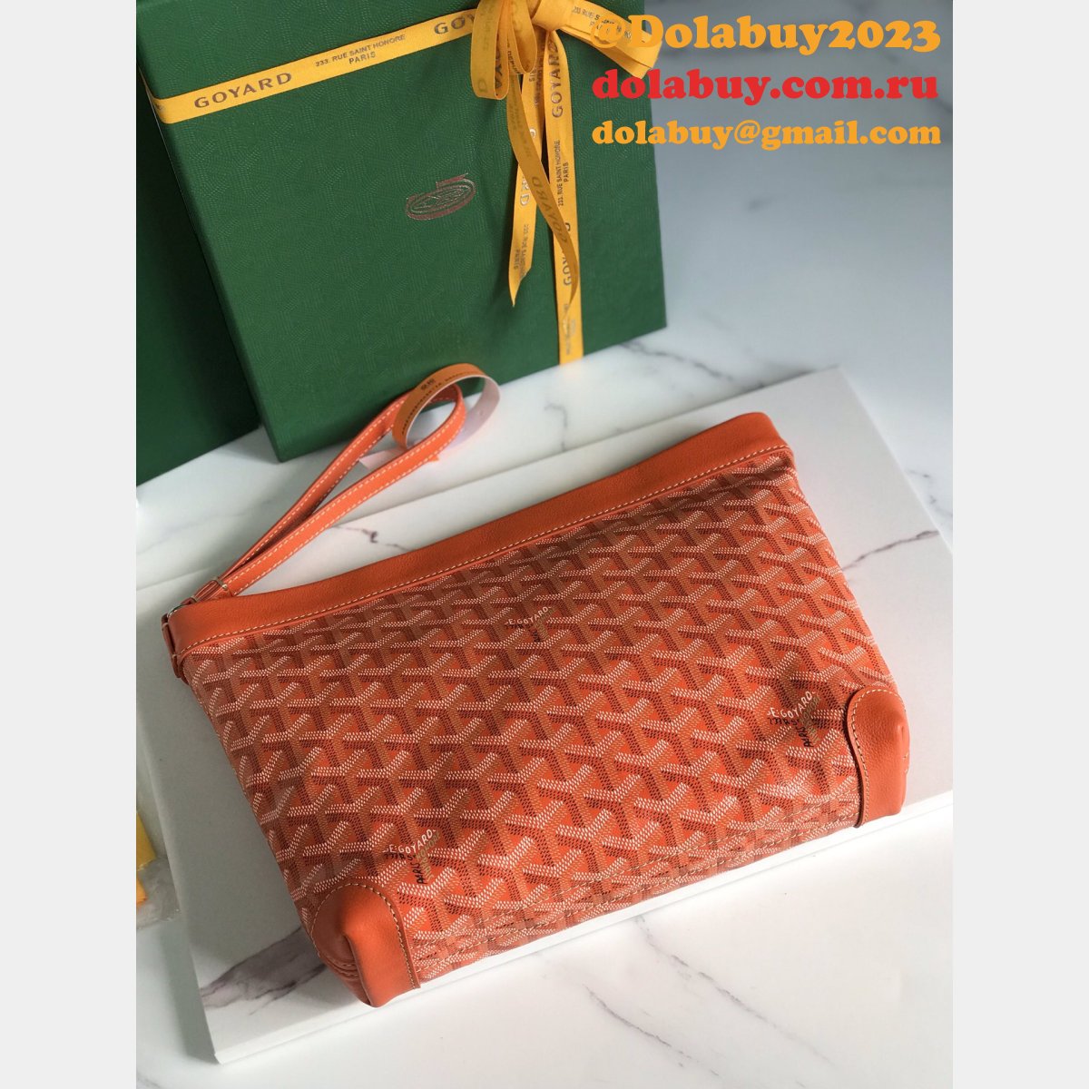 Duplicate goyard 1:1 Mirror Conti clutch