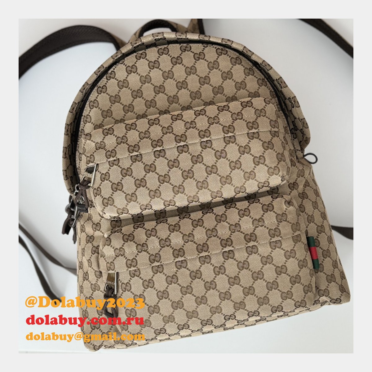 replica mens backpack G*u*i 800265 high quality bag