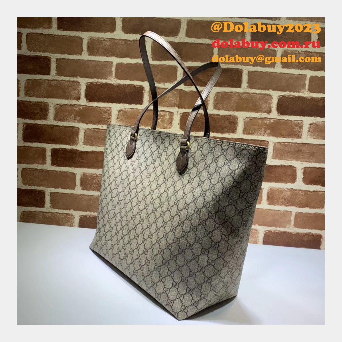 top quality G*u*i soft gg supreme ophidia medium tote 547974