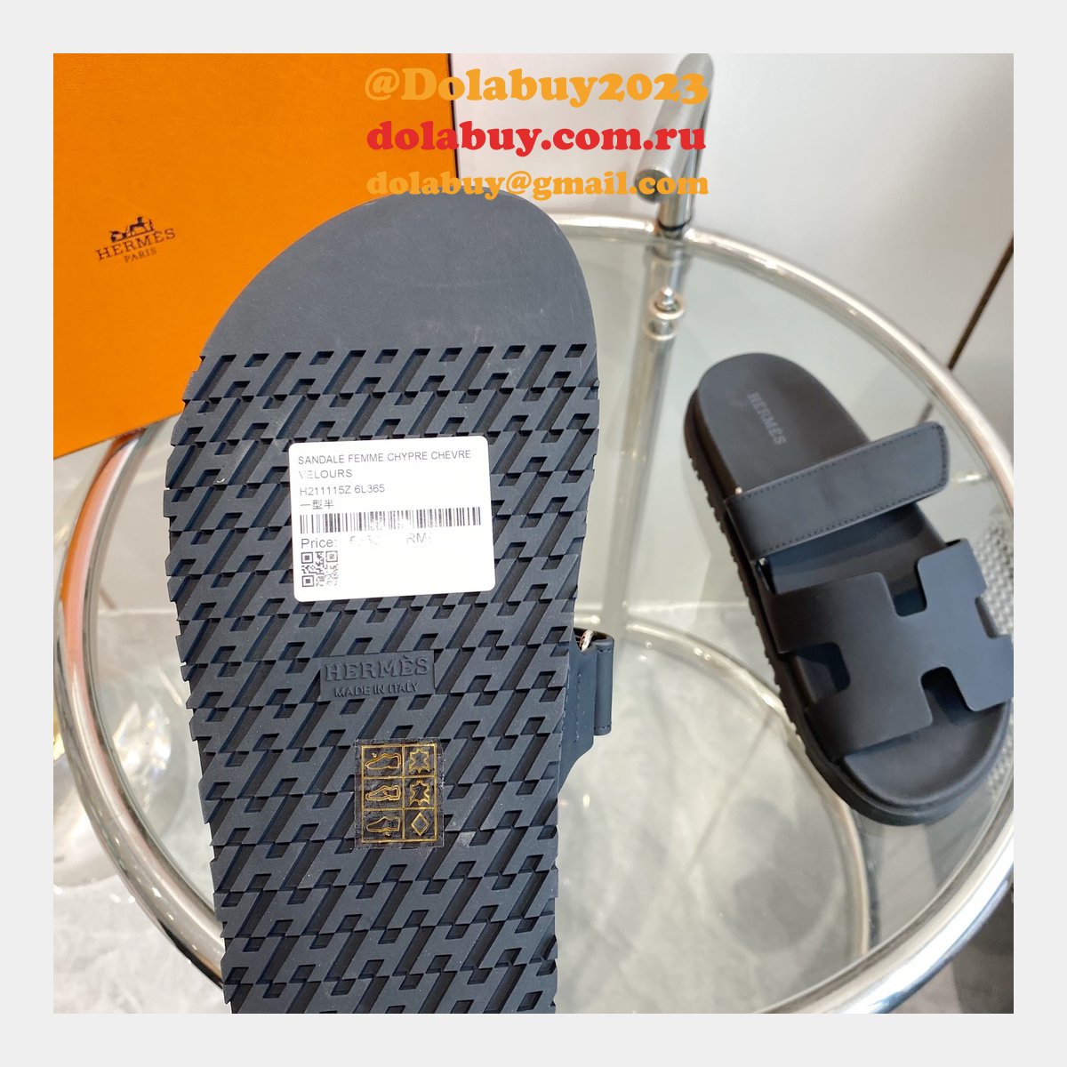 7 Star Hermes Chypre sandal Designer