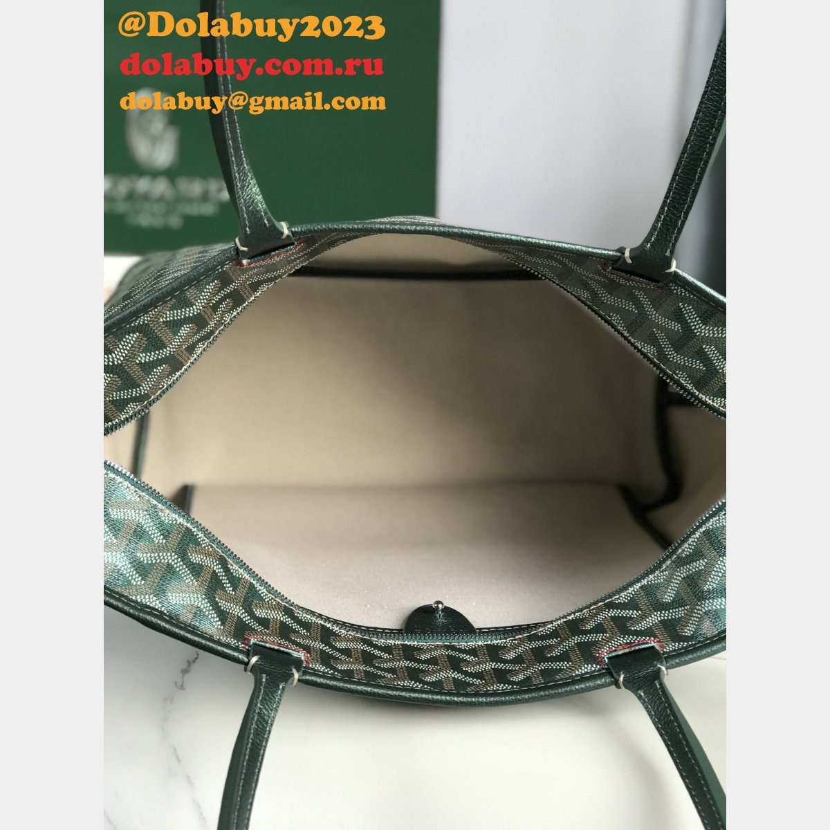 Luxury Goyard Saint Louis PM 020191 Pearlescent Tote Bag