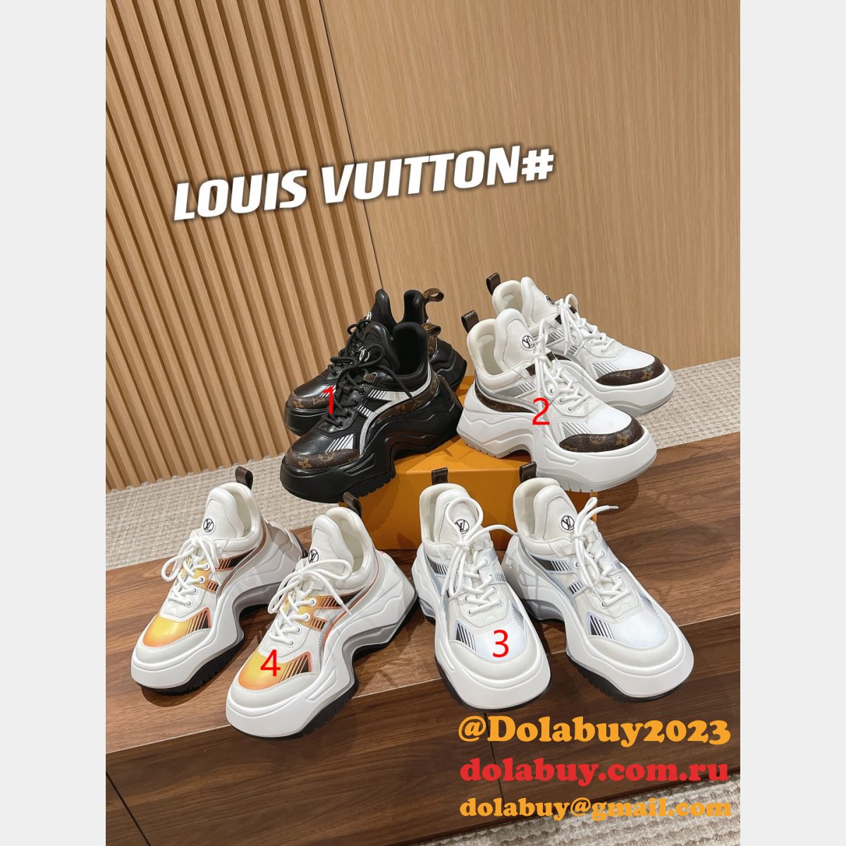 The Replicas Best Quality Louis Vuitton Cruise23 Archlight2.0 Shoes
