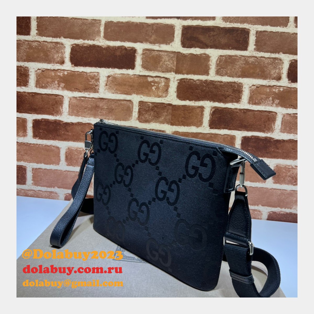 G*u*i fake jumbo gg wholesale 739668 messenger top quality bag