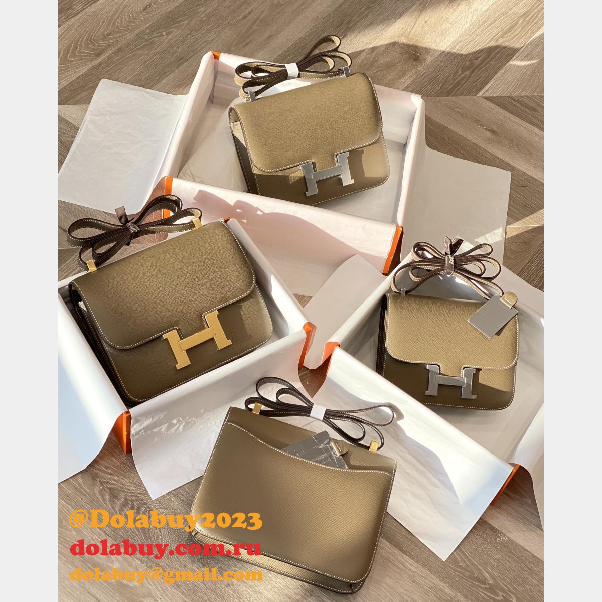 News Best Replica Hermes Mirror Single Compartment 23CM Epsom Bags