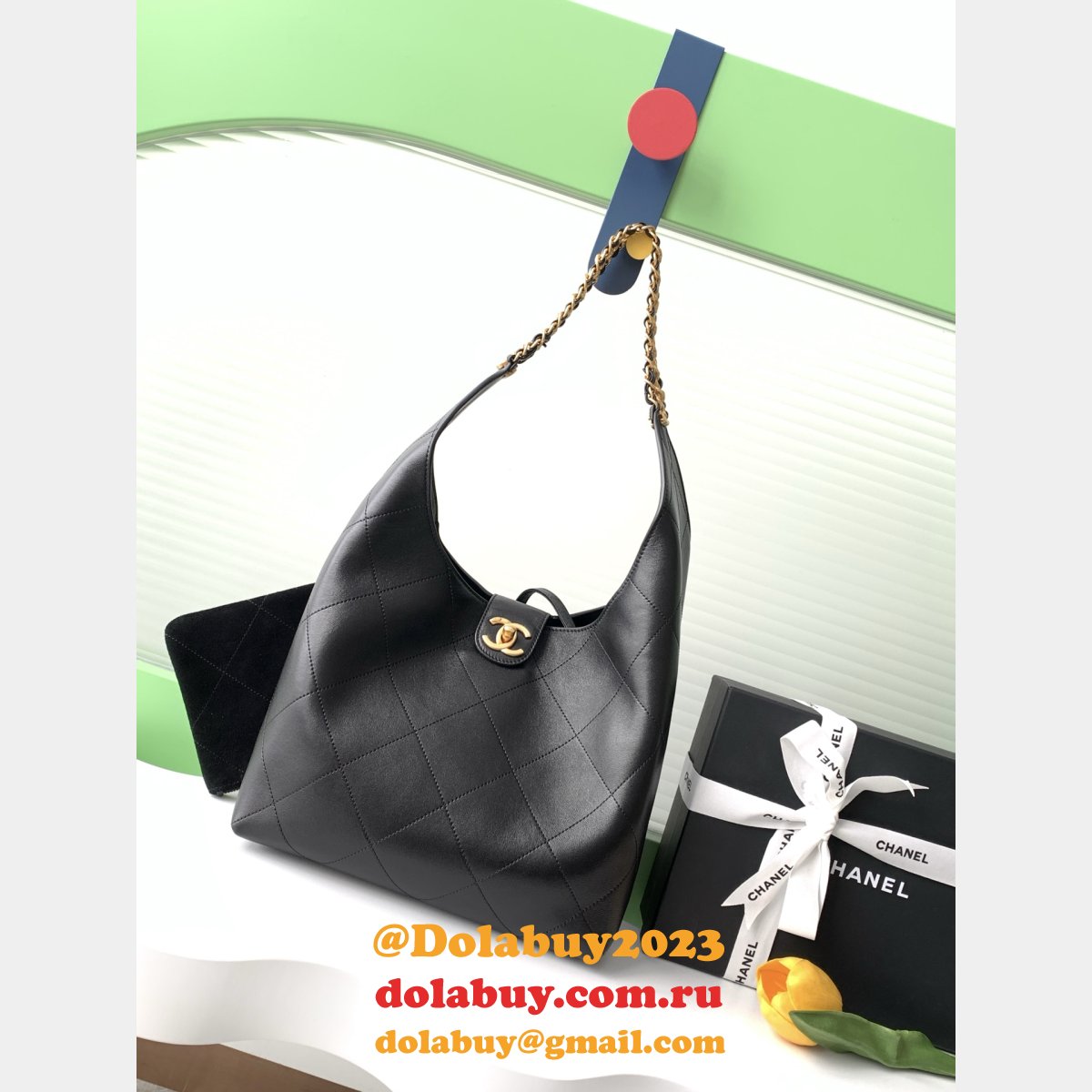 Duplicate AS5403 & AS5425 Black Best Hobo Handbag