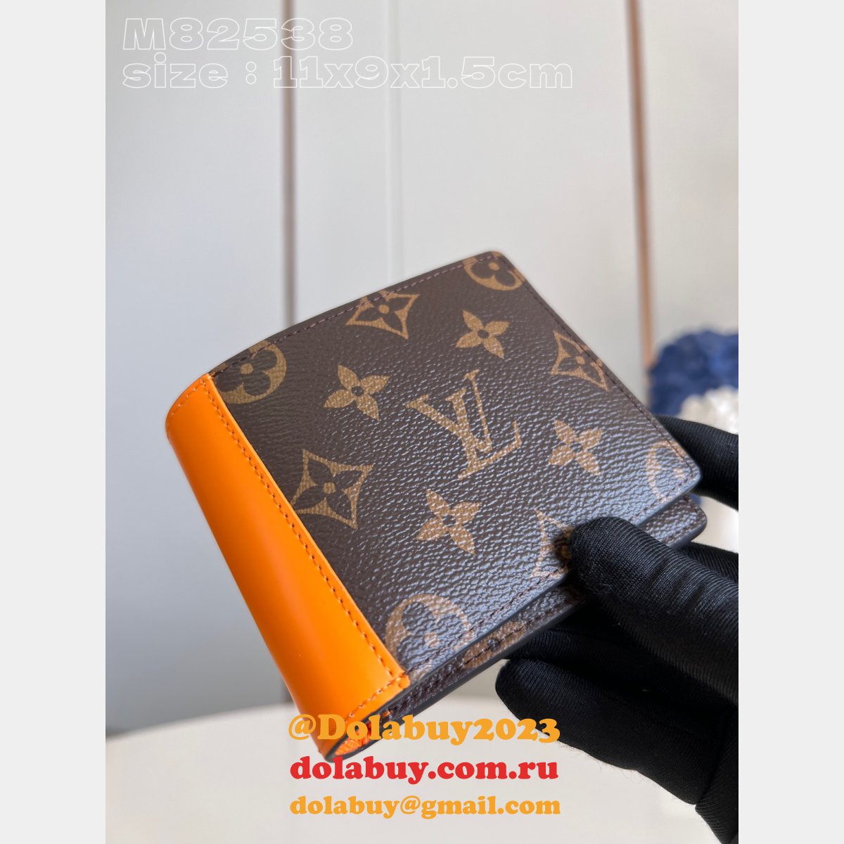 Designer M82538 M82955 M82551 Brazza Pocket Organizer Multiple LV Wallet