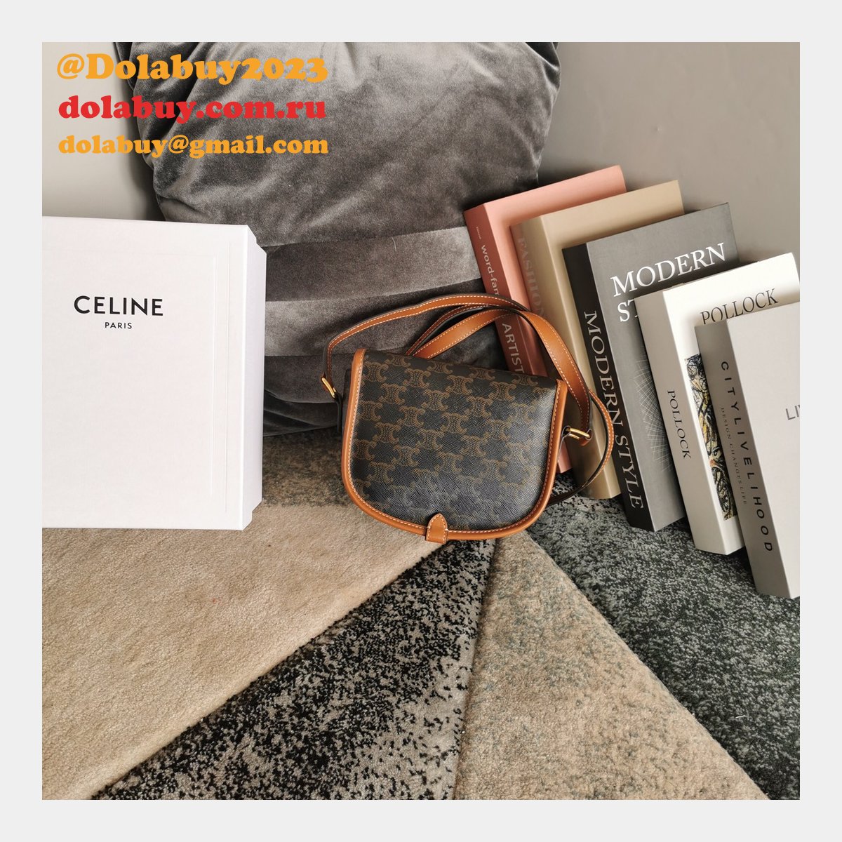 Celine Best Quality Designer Folco Besace 191502 Replica Bags