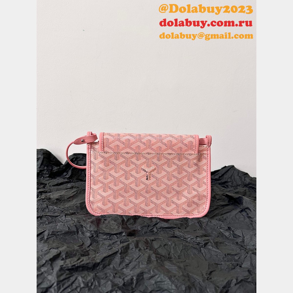 Goyard Wholesale Plumet Pocket Wallet Knockoff Pink Bag