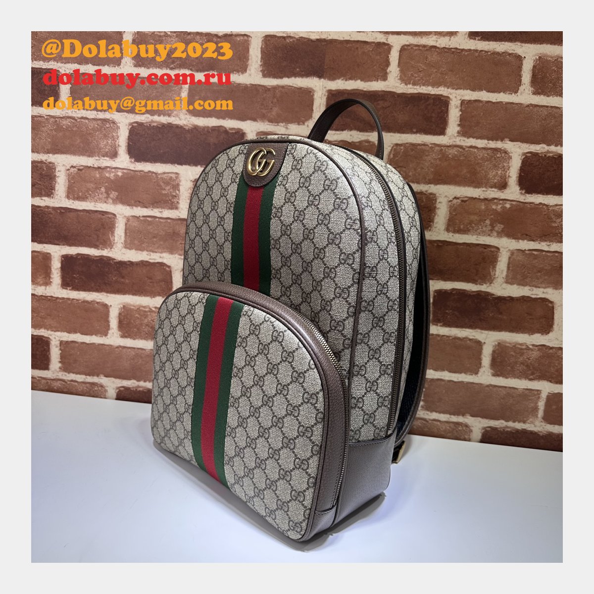 ophidia gg backpack for men 779901 G*u*i replica bag