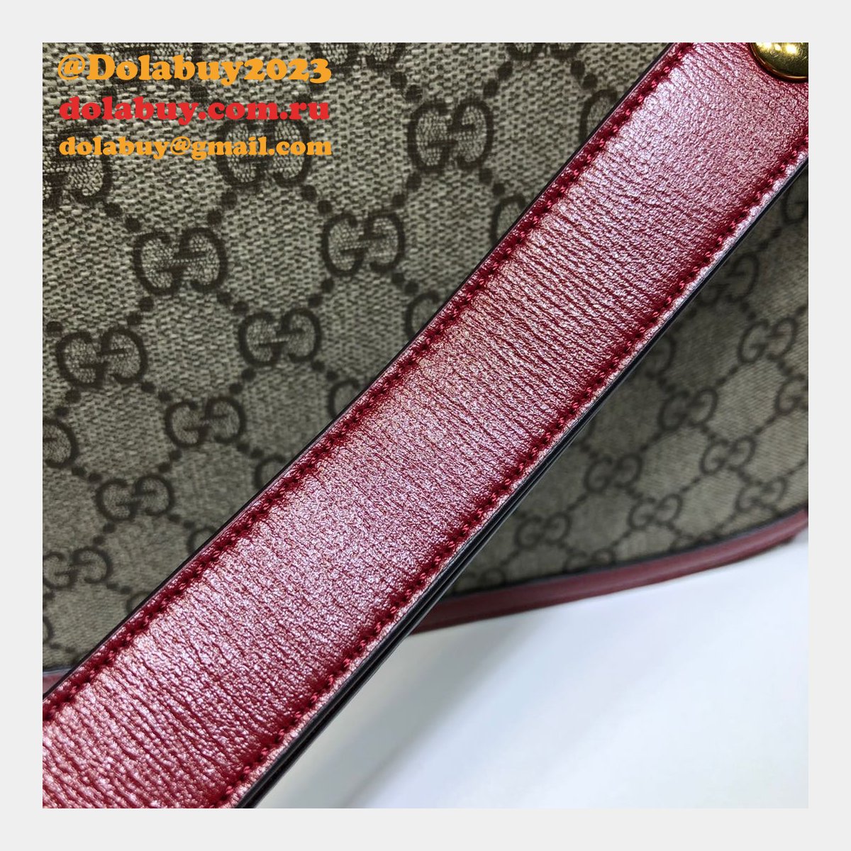 G*u*i replica gg horsebit 1955 small shoulder 602204 red bag