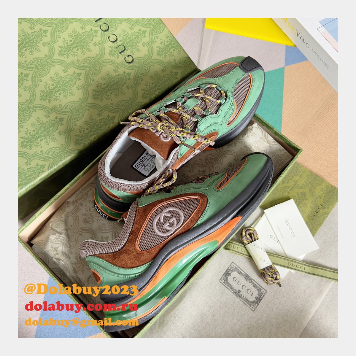 luxury designer G*u*i men run trainer shoes