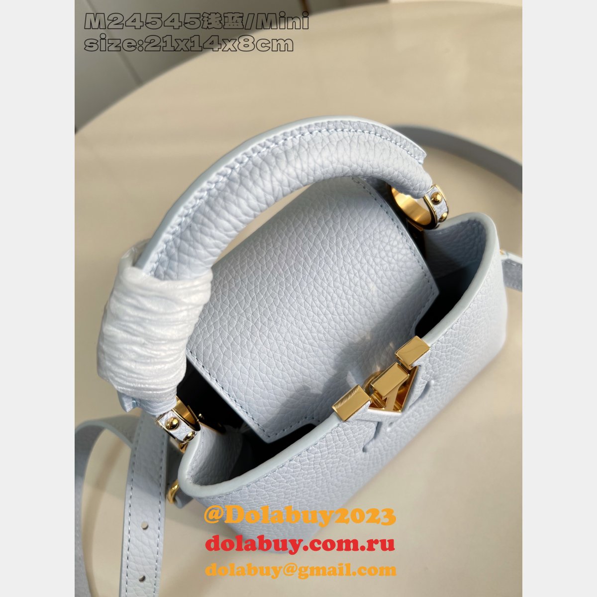 Louis Vuitton Capucines BB Taurillon Leather M24545 Replica Handbags