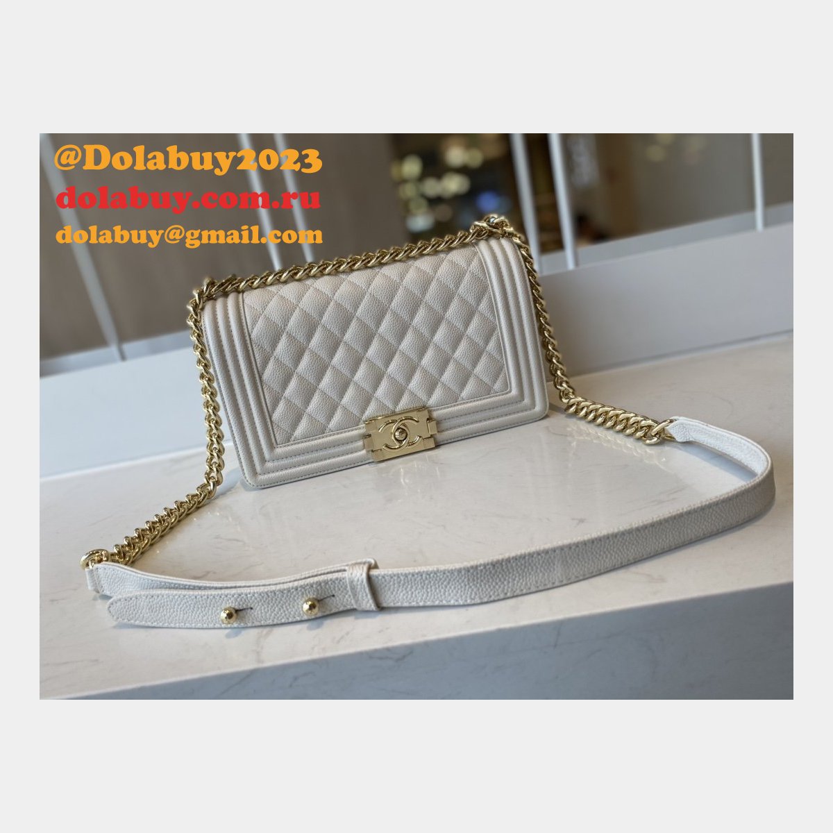 CC Replicas Calfskin & Ruthenium-Finish Metal Boy Many Colours